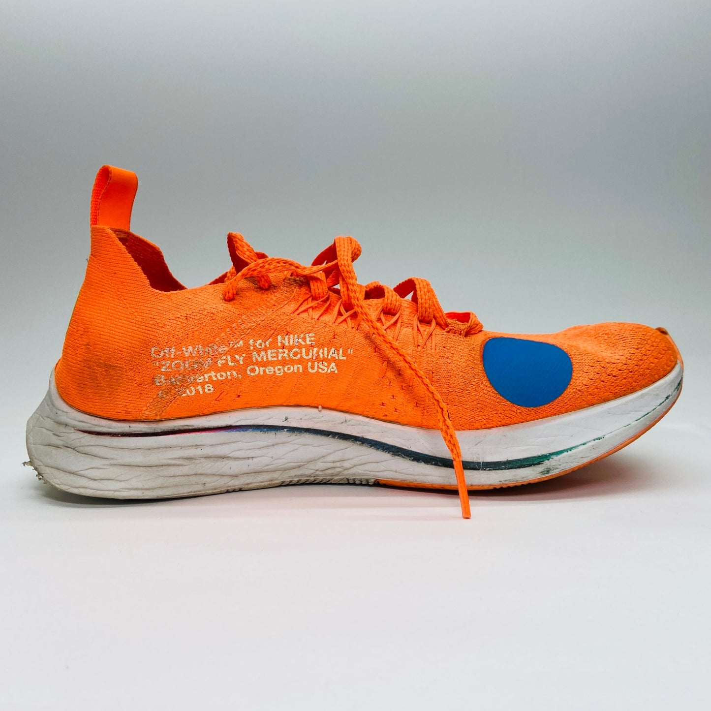 Off-White × Nike Zoom Fly Mercurial Flyknit "Total Orange/White/Volt"オフホワイト × ナイキ ズームフライ マーキュリアル フライニット "トータルオレンジ/ホワイト/ボルト"  C3615 80サイズ発送