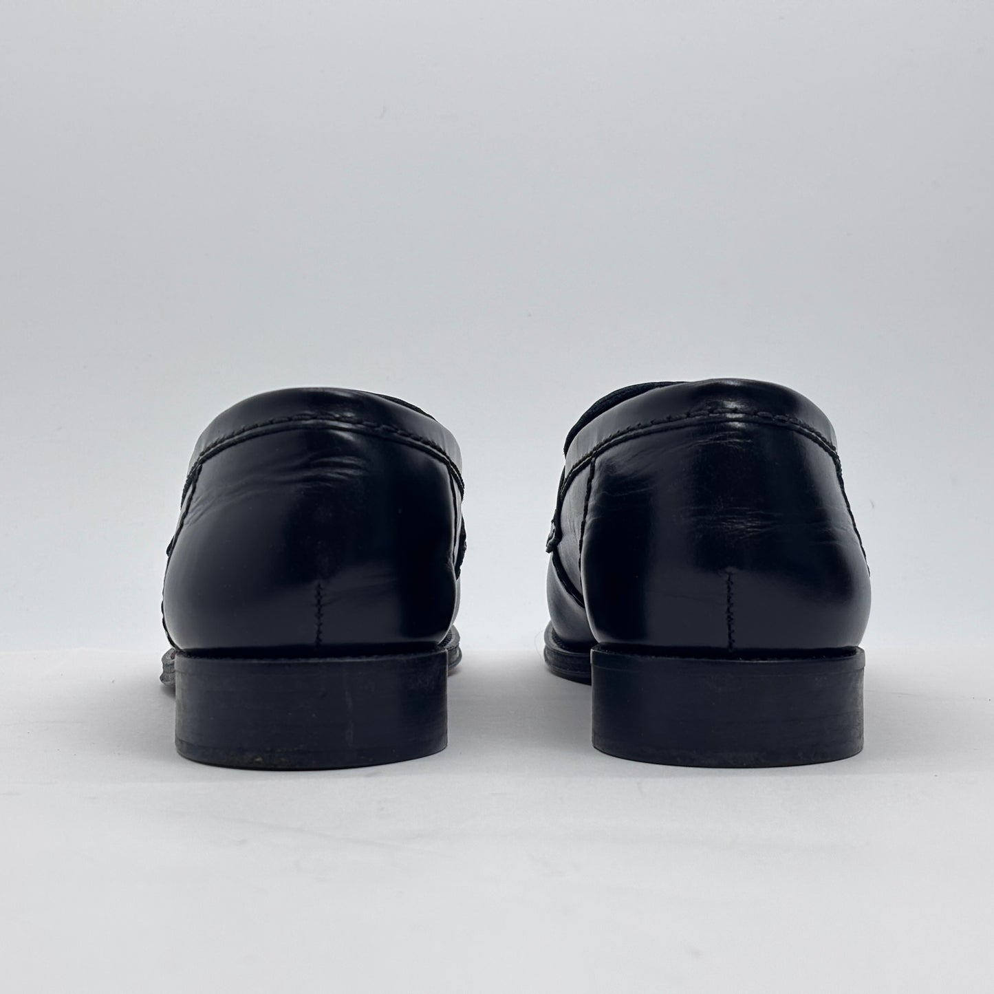 CHANEL G31961 ローファー ブラック 38.5 (24.5cm相当)クローバーマーク付き【C8472-100】