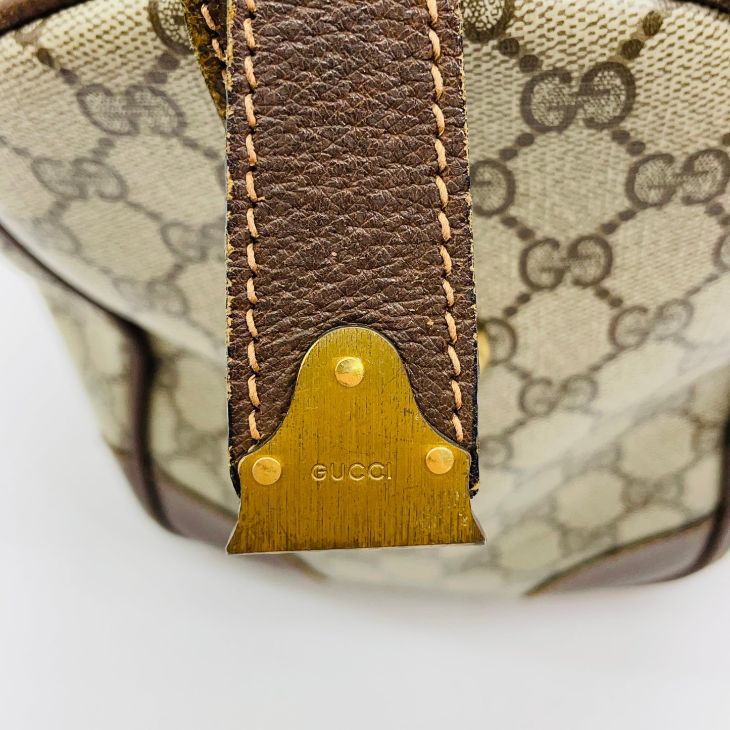 Gucci オールドグッチ GGキャンバス ボストンバッグ　【C4592】