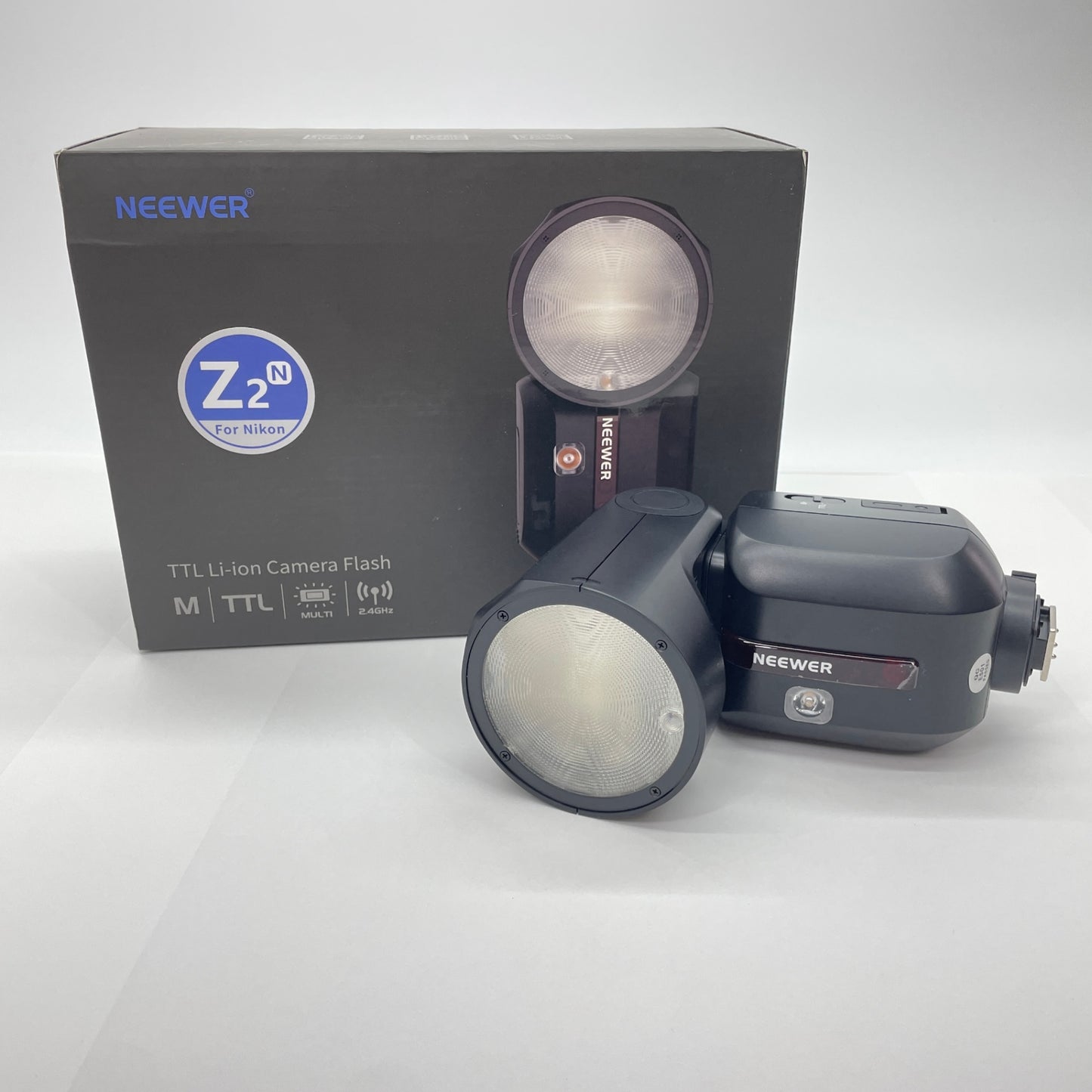NEEWER Z2-N 2.4G TTL ラウンドヘッド フラッシュ スピードライト Nikon用【C4673-80】