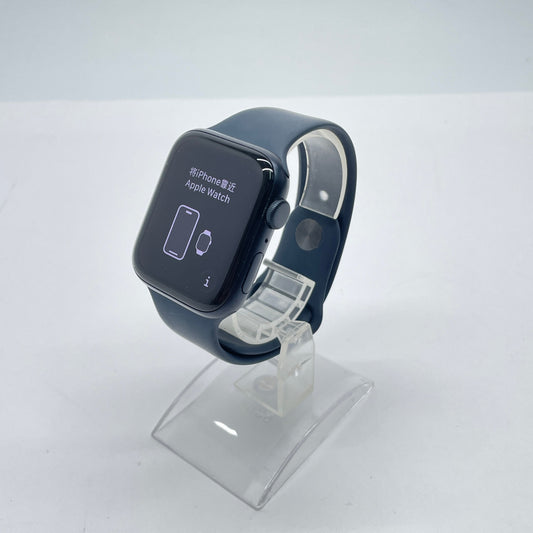 美品 Apple Watch SE3 44mm GPS ミッドナイトアルミニウム ミッドナイトスポーツバンド MEHQ4J/A 本体のみ バッテリー最大容量100%【C8243-C】