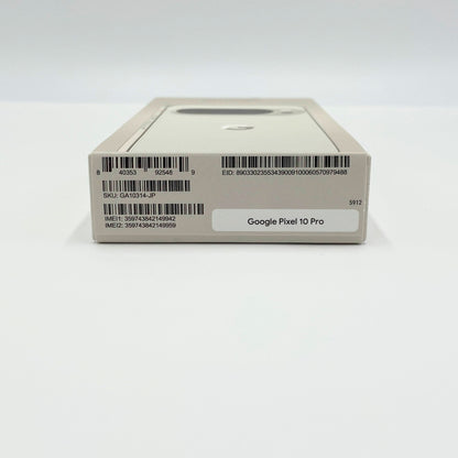 新品 未開封 Pixel 10 Pro 256GB SIMフリー Porcelain【C6198-C】
