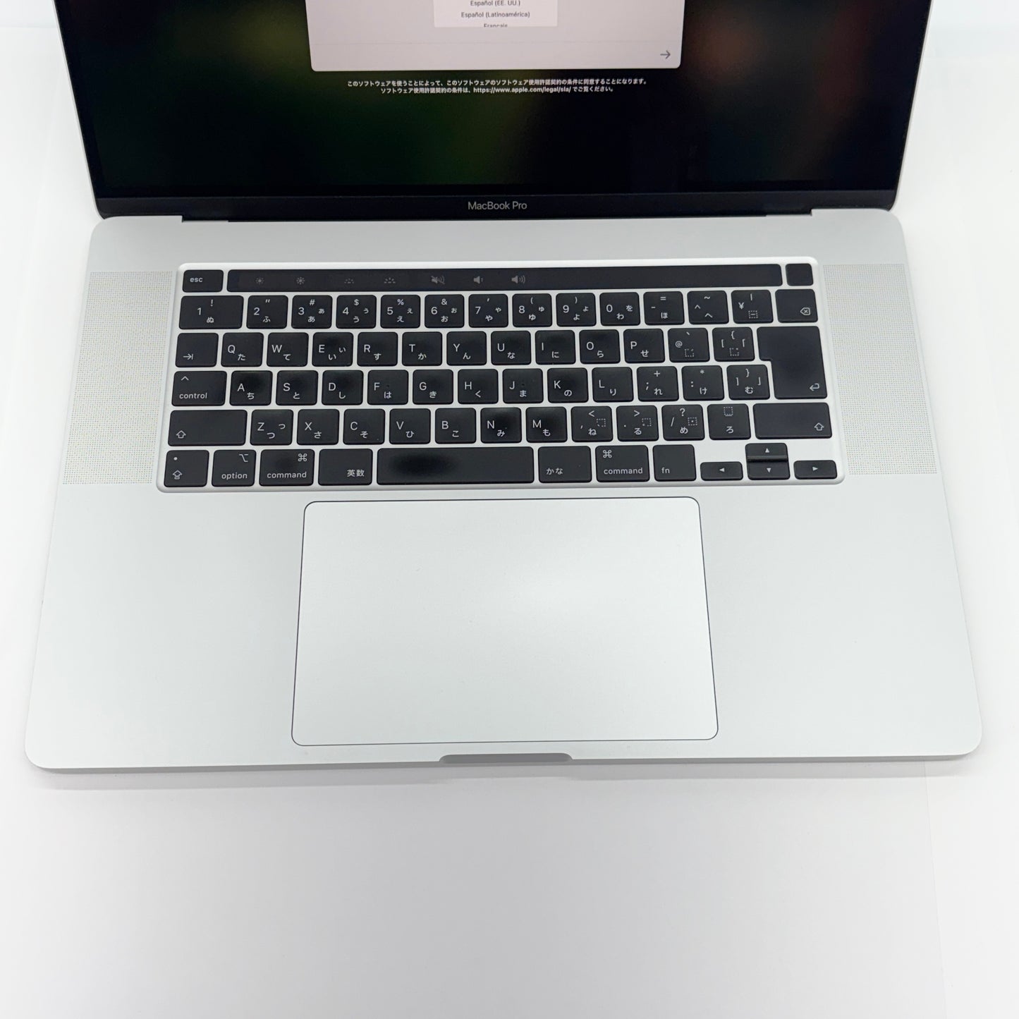 MacBook Pro 16インチ Touch Bar＋Touch ID (Late 2019) Core i9 2.3GHz/16GB/SSD 1TB シルバー MVVM2J/A【C5374-80】