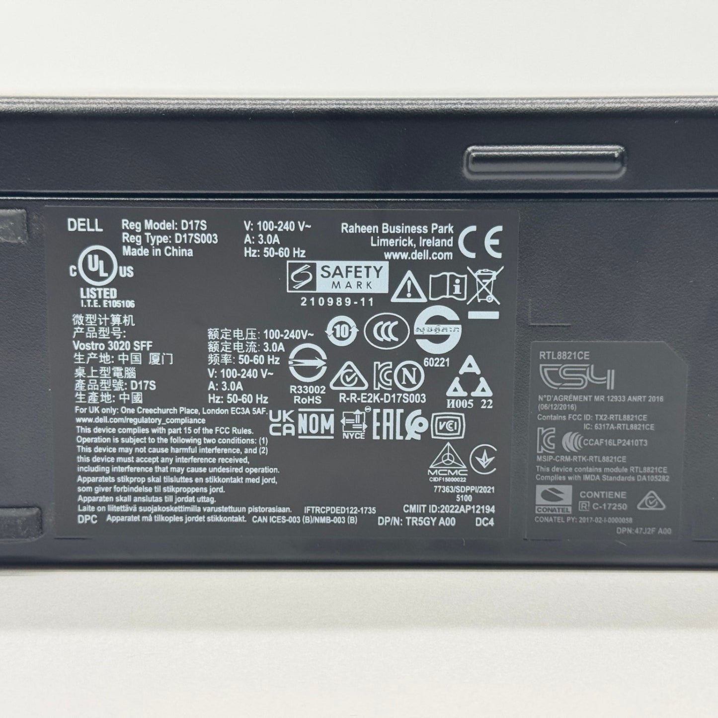 美品 DELL Vostro 3020 D17S i3-13100 8GB SSD512GB Windows11Pro【C7443-100】
