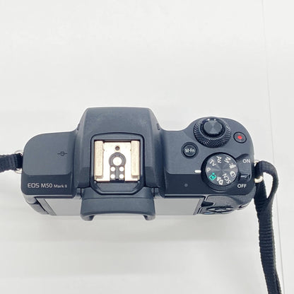 美品 Canon EOS M50 Mark II 15-45mm レンズキット【C6705-60】