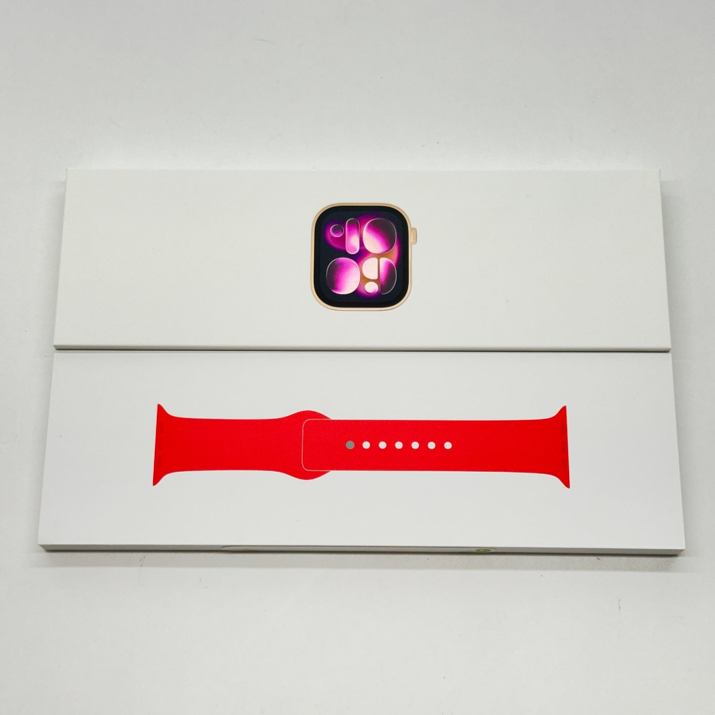 新品未開封 Apple Watch Series11 46mm GPS ローズゴールドアルミニウム/スターライトスポーツバンド MEWA4J/A【C7822-C】