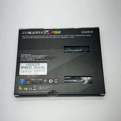 未使用 G.SKILL TRIDENT Z DDR4 3600MHz 32GB F4-3600C18D-32GTZR【C4459-C】