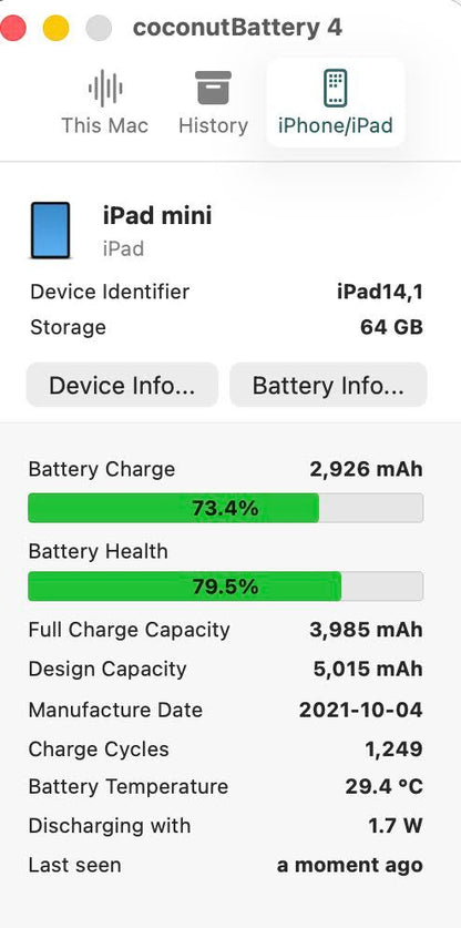 iPad mini 第6世代 Wi-Fiモデル 64GB MK7M3J/A 【C7233-60】